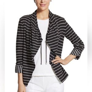 Euc Chico’s Sophia Striped Jacket.